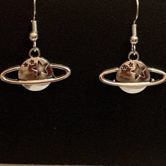 Planet Earring, Science Earring, Astronomy Earring, Star Earring, Gift Idea - Picture 5 of 9